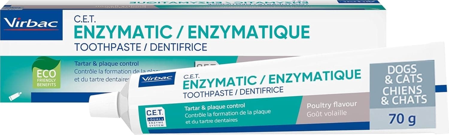 Virbac C.E.T. Enzymatic Toothpaste for Dogs and Cats, Poultry (2.5 oz)